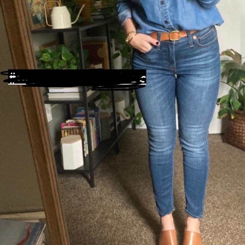 Madewell 10” high rise skinny jean in Danny wash